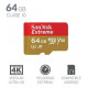 Tarjeta microSD SanDisk Extreme 64GB