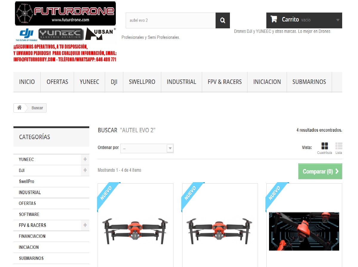 tienda drones Autel evo 2 precios